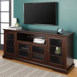 70" Highboy Style Wood TV Stand