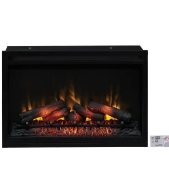36” Recessed/Wall-Mount Traditional Electric Fireplace Insert with Remote