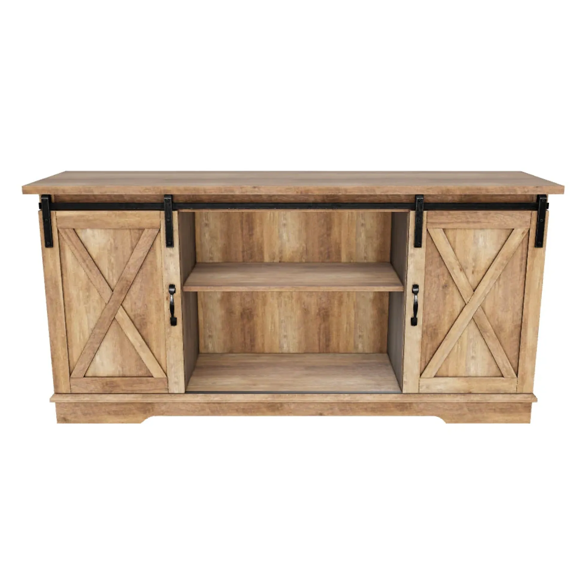 58" Sliding Barn Door TV Stand