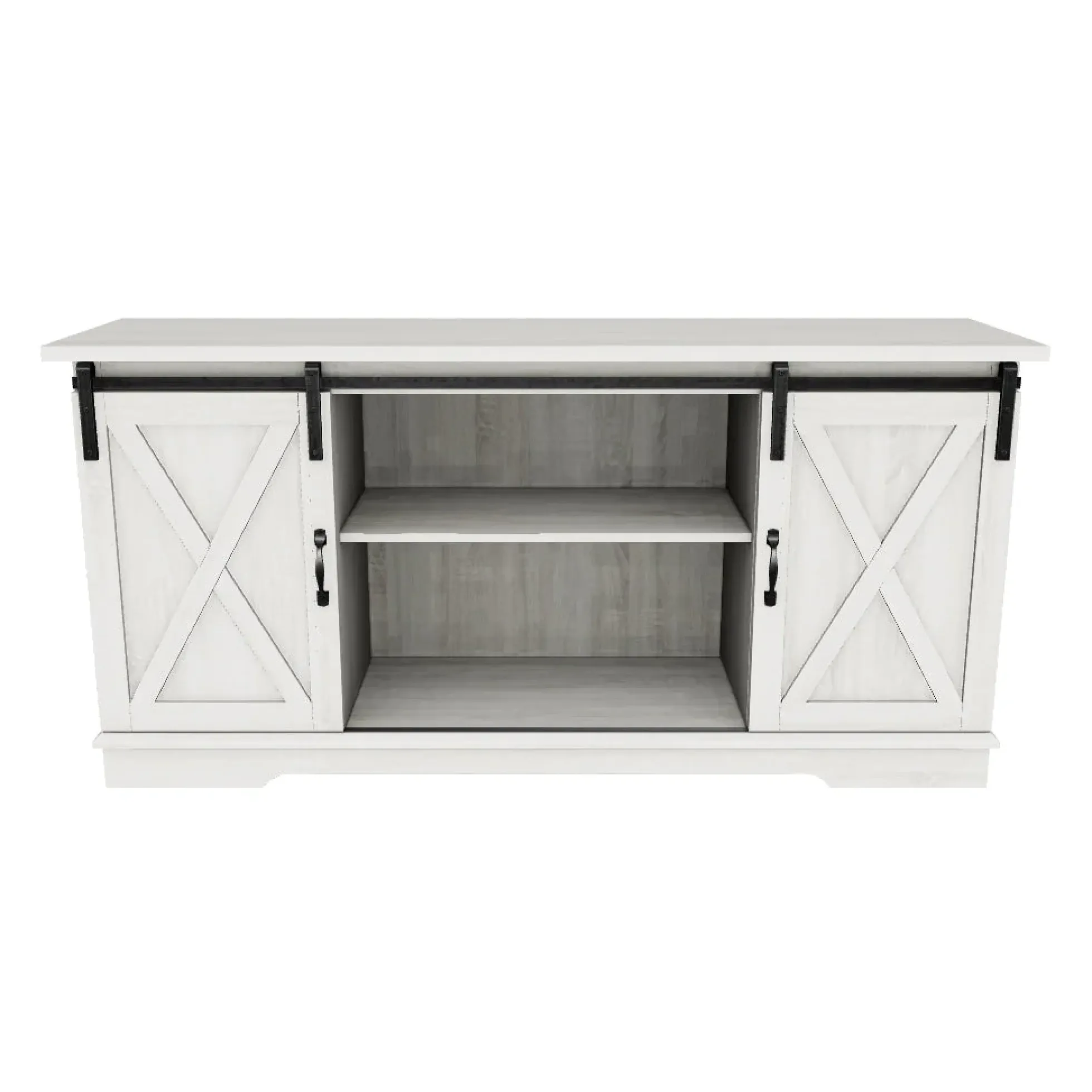 58" Sliding Barn Door TV Stand