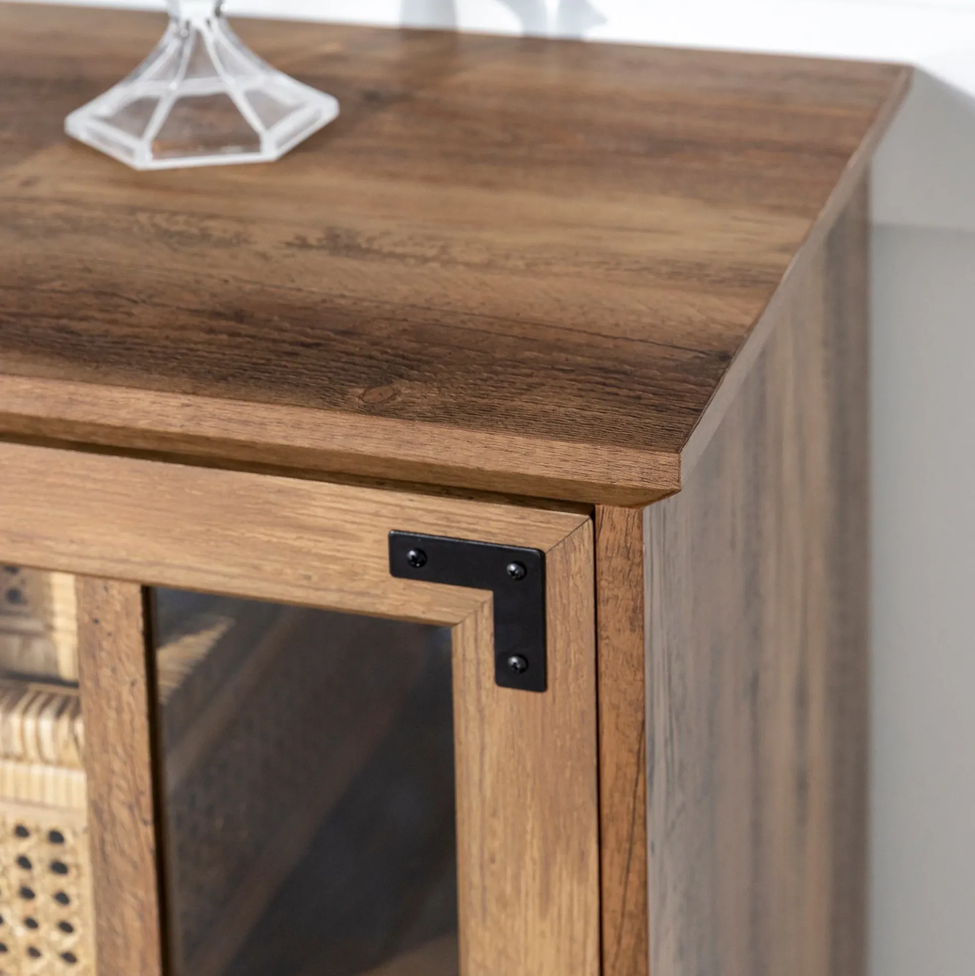 Abigail 58" Farmhouse 4 Door TV Stand