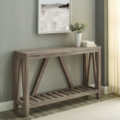 A-Frame Rustic Entry Table