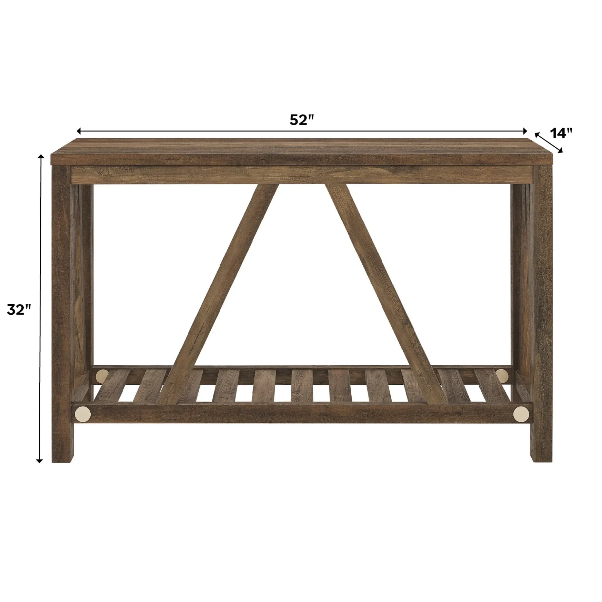 A-Frame Rustic Entry Table