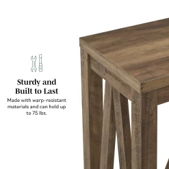 A-Frame Rustic Entry Table