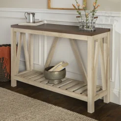 A-Frame Rustic Entry Table