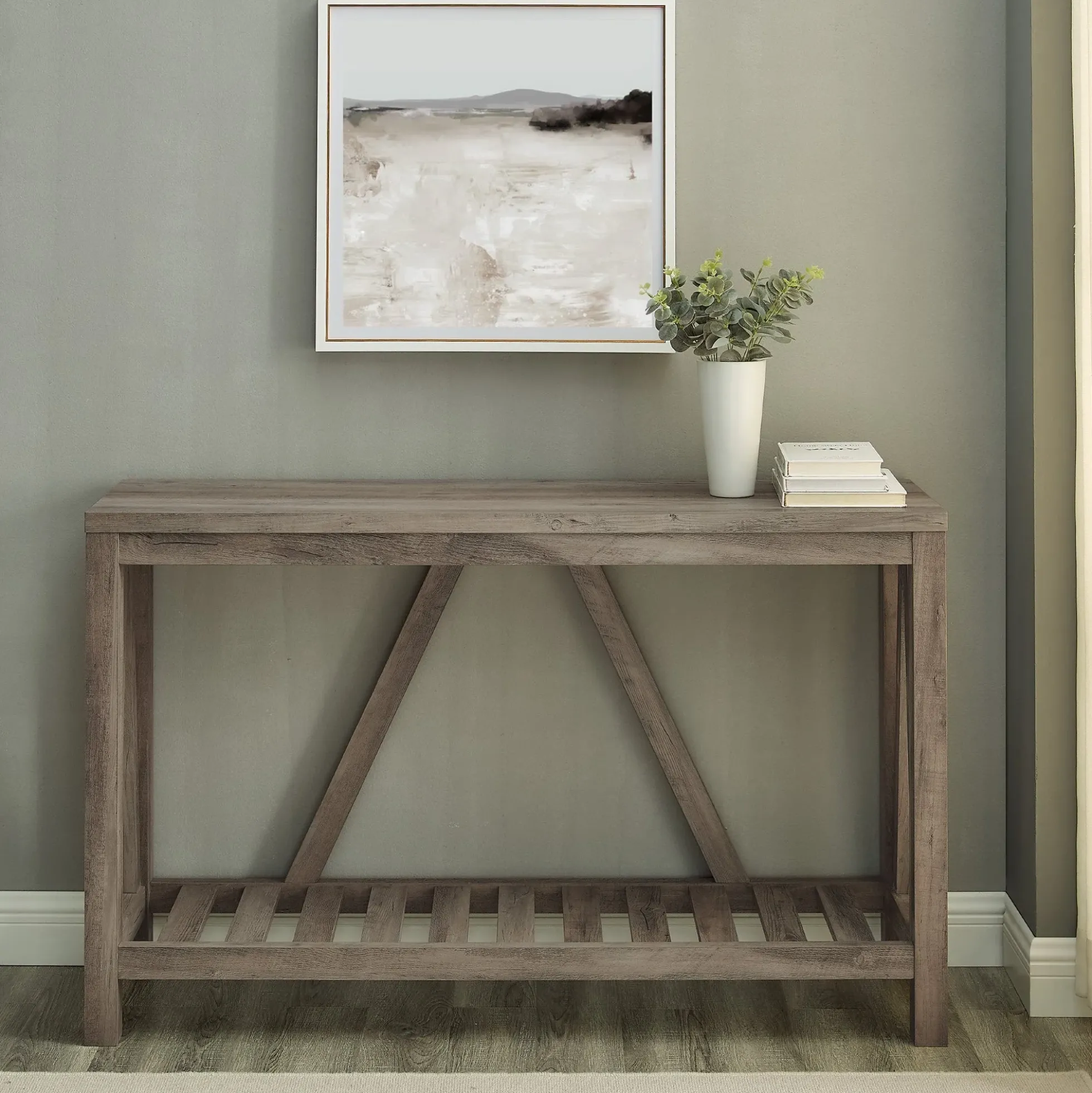A-Frame Rustic Entry Table