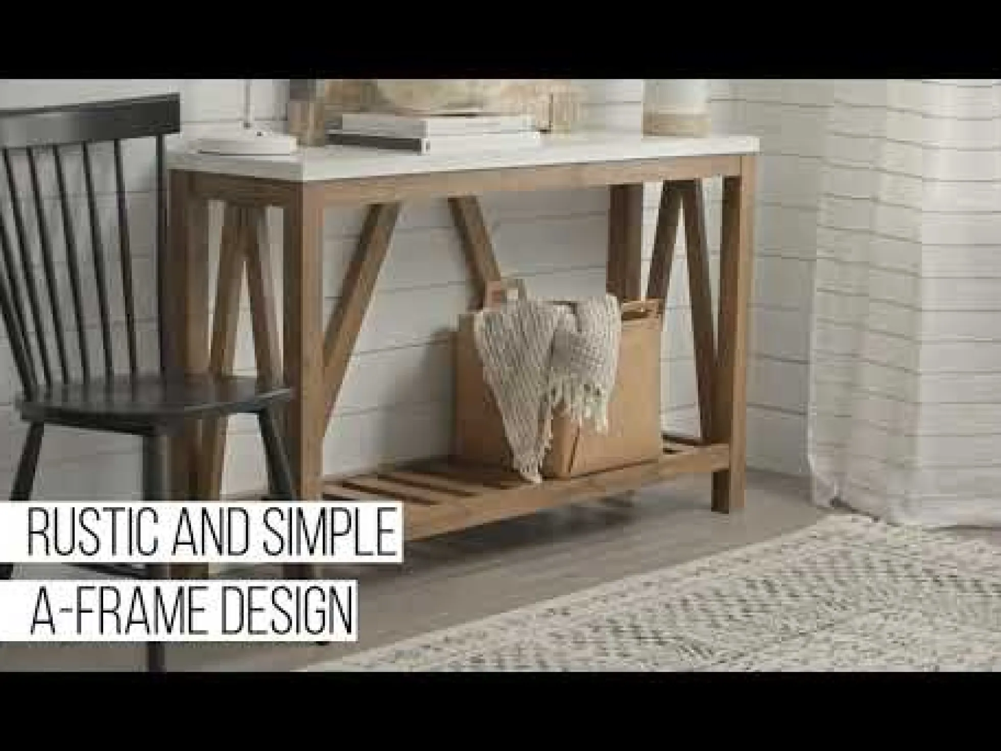 A-Frame Rustic Entry Table