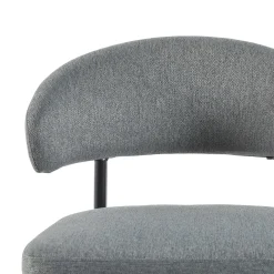 Alexis Modern Upholstered Curved Dining Chair, set of 2
