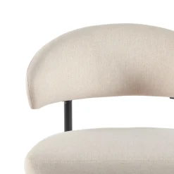 Alexis Modern Upholstered Curved Dining Chair, set of 2