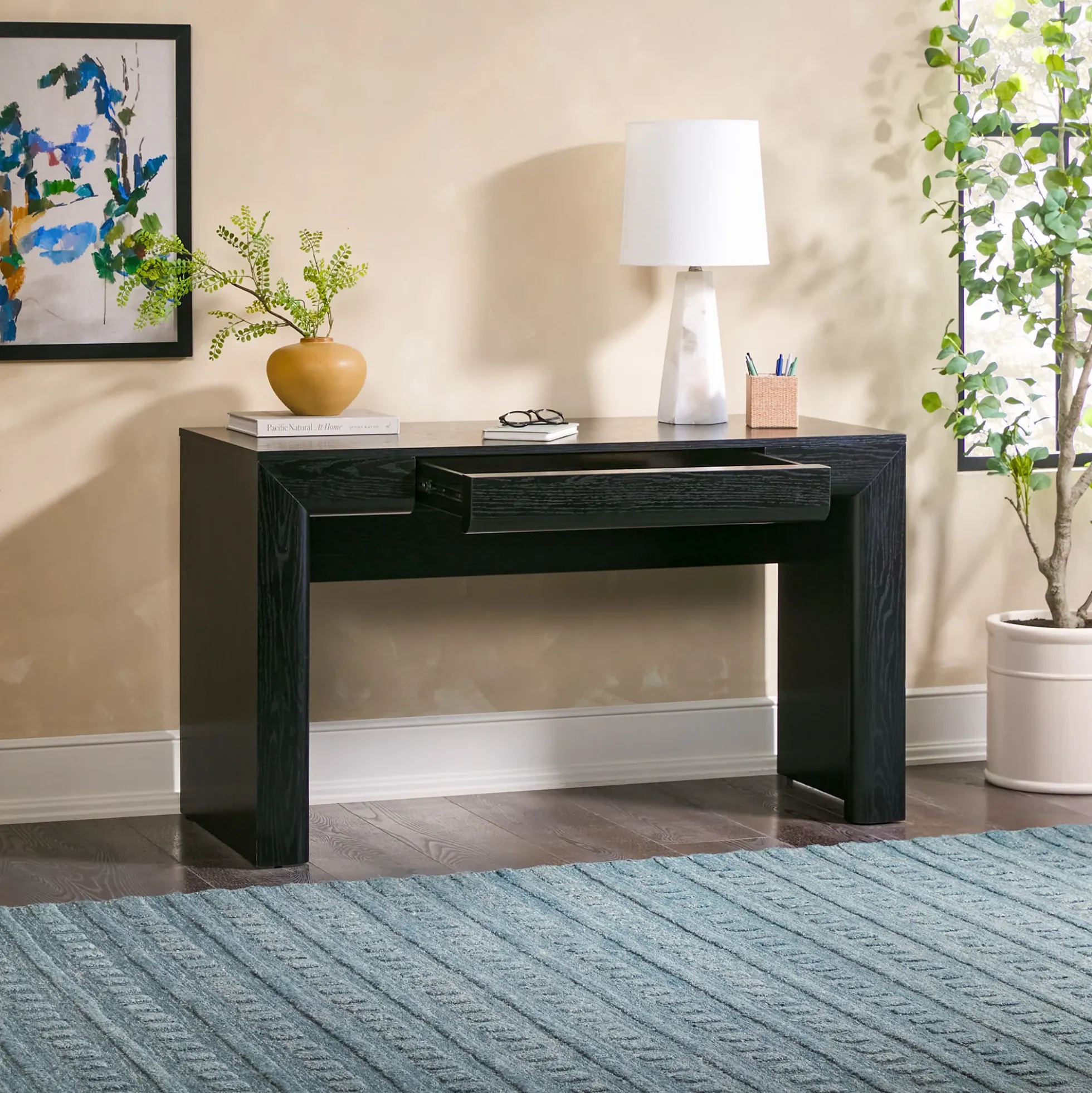 Amira Modern Curve Writing Desk
