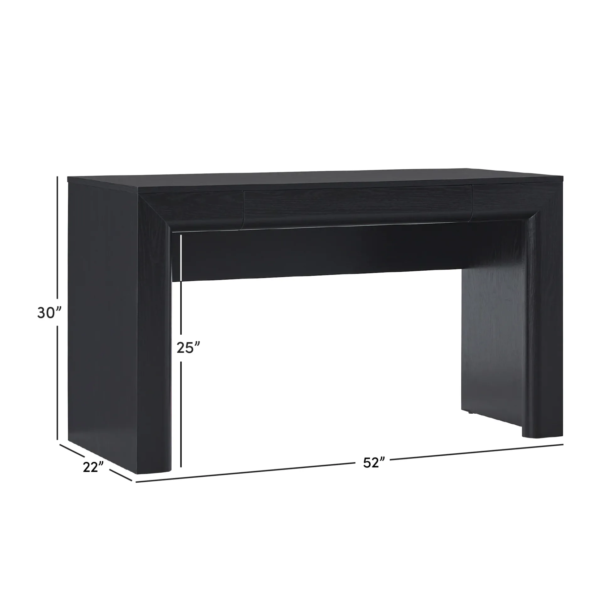 Amira Modern Curve Writing Desk