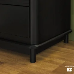 Annette Contemporary 3-Drawer Wood Nightstand