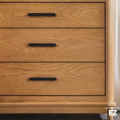 Annette Contemporary 3-Drawer Wood Nightstand
