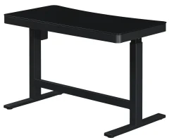 Ashford™ Adjustable Height Sit‑Stand Desk with USB Ports and Storage