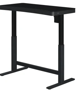 Ashford™ Adjustable Height Sit‑Stand Desk with USB Ports and Storage