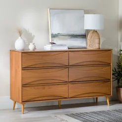 Atticus Solid Wood Mid-Century Modern Dresser