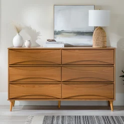 Atticus Solid Wood Mid-Century Modern Dresser