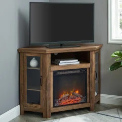 Barn 48" Wood Corner Fireplace TV Stand