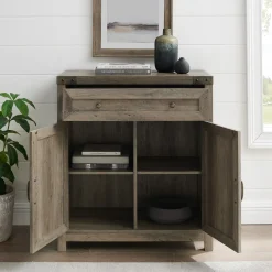 Barn Door Accent Cabinet