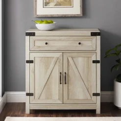 Barn Door Accent Cabinet