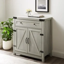 Barn Door Accent Cabinet