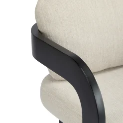 Black 2 Pack Dining Chairs with Pillow Back and Solid Wood Frame
