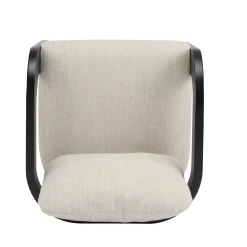 Black 2 Pack Dining Chairs with Pillow Back and Solid Wood Frame