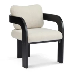 Black 2 Pack Dining Chairs with Pillow Back and Solid Wood Frame