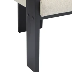 Black 2 Pack Dining Chairs with Pillow Back and Solid Wood Frame