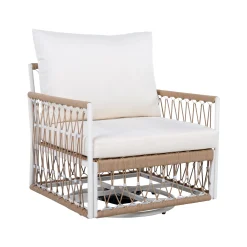 Bohemian Handwoven Rope 3-Piece Outdoor Patio Chat Set