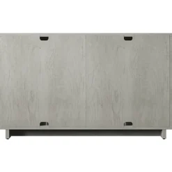 Boho Coastal Linen Design Buffet Sideboard with Shelving Storage