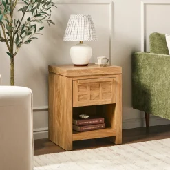 Booker Modern 1 Drawer Nightstand & Side Table