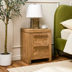Booker Modern 2 Drawer Nightstand & Side Table