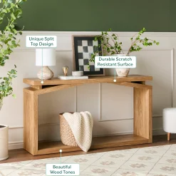 Booker Modern 60" Entry Console Table