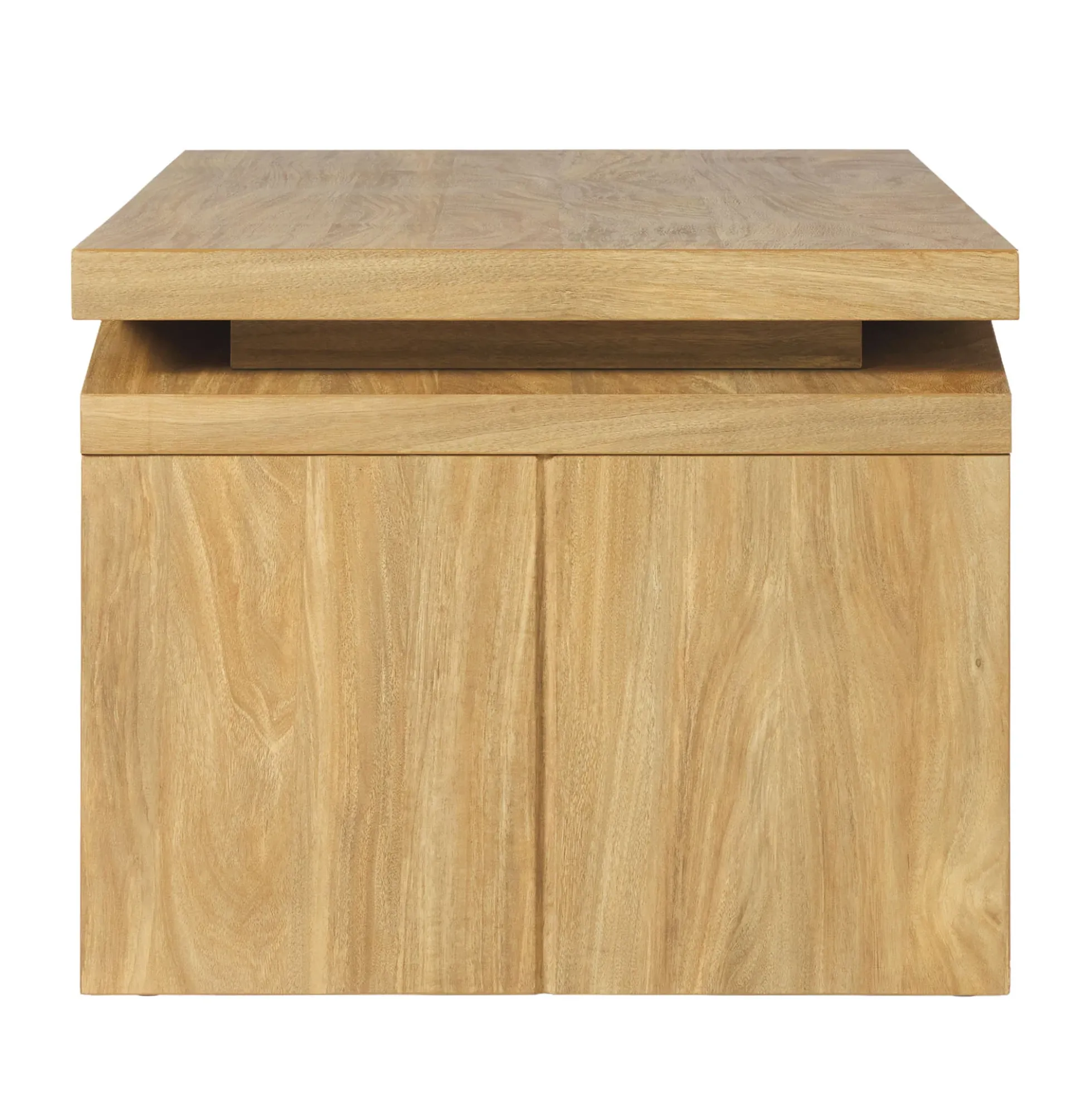 Booker Modern Easy Assembly Split-Top 47" Coffee Table