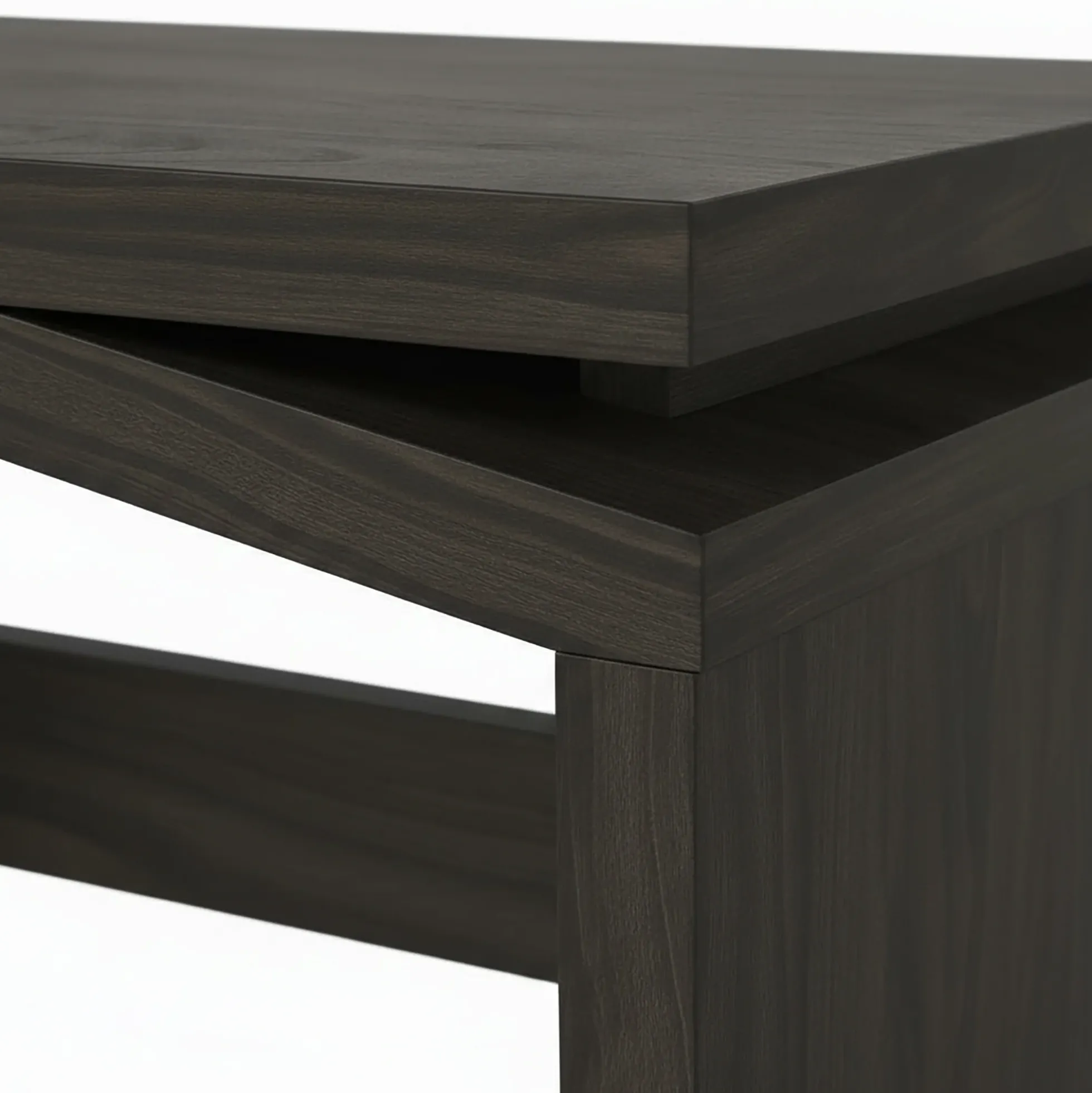 Booker Modern Easy Assembly Split-Top 47" Coffee Table