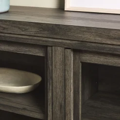 Booker Modern Glass Door TV Stand Sideboard