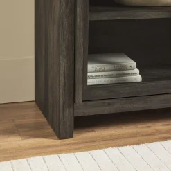 Booker Modern Glass Door TV Stand Sideboard