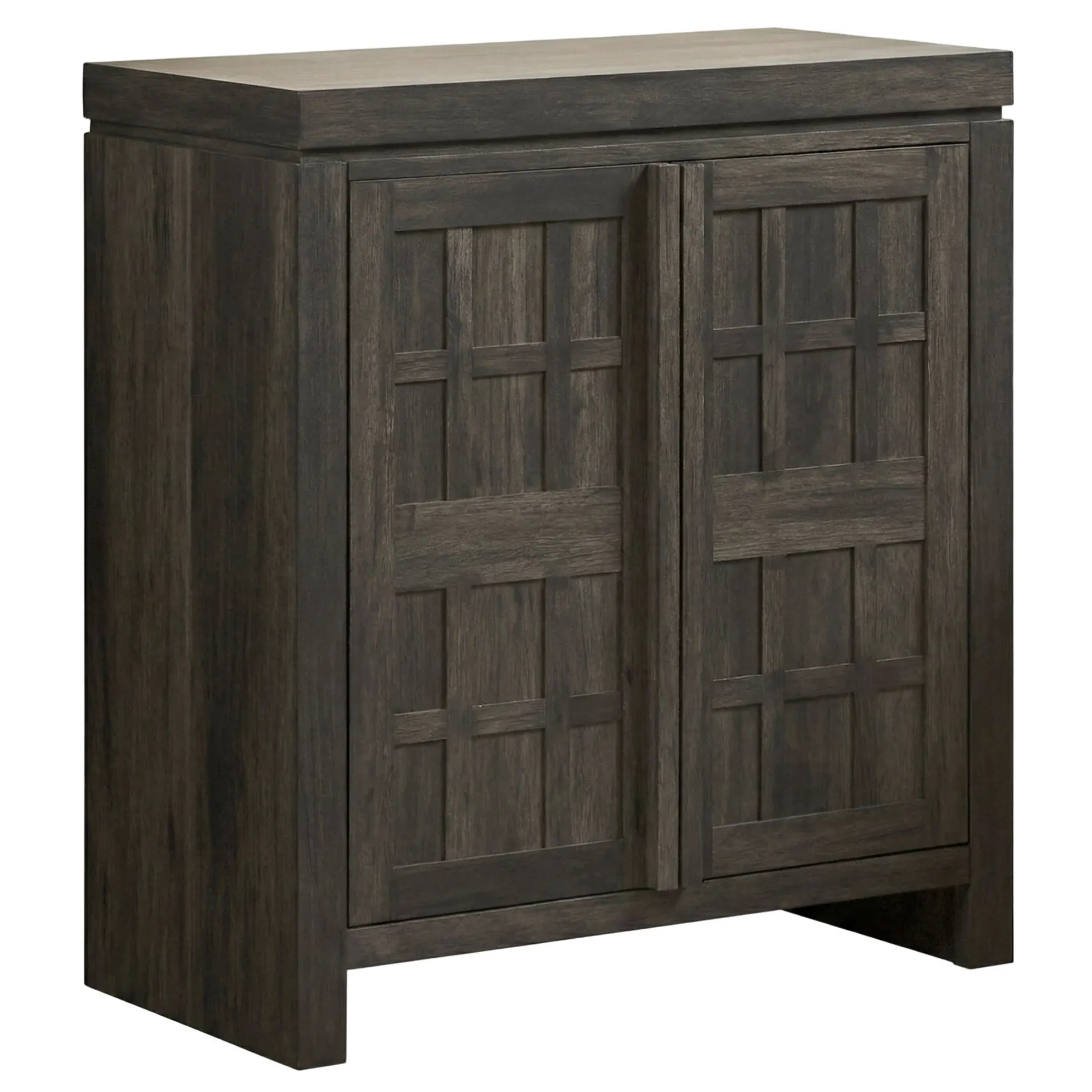 Booker Modern Windowpane Modular Storage Accent Cabinet