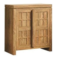 Booker Modern Windowpane Modular Storage Accent Cabinet