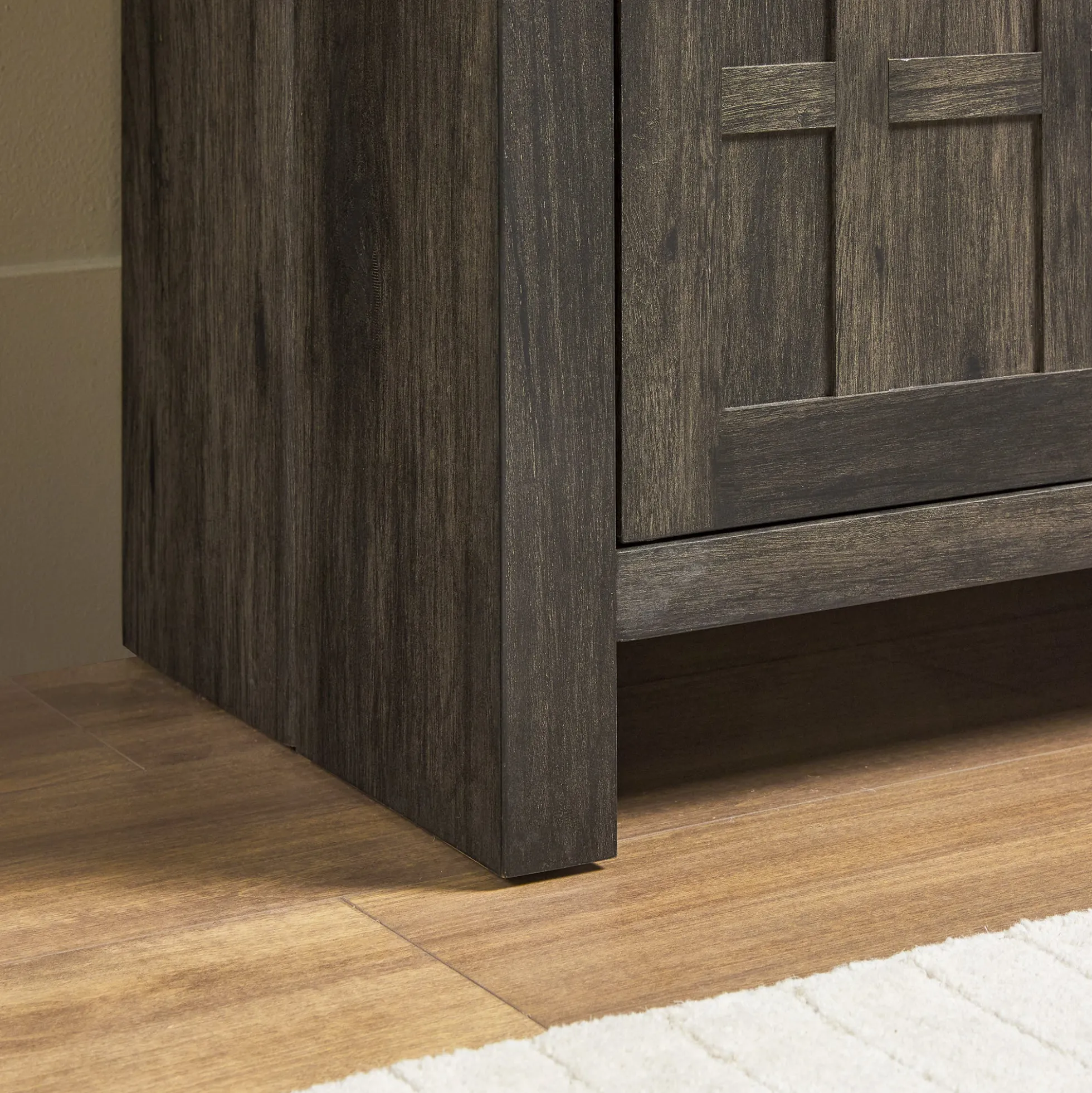 Booker Modern Windowpane Modular Storage Accent Cabinet