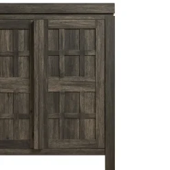 Booker Modern Windowpane Modular Storage Accent Cabinet