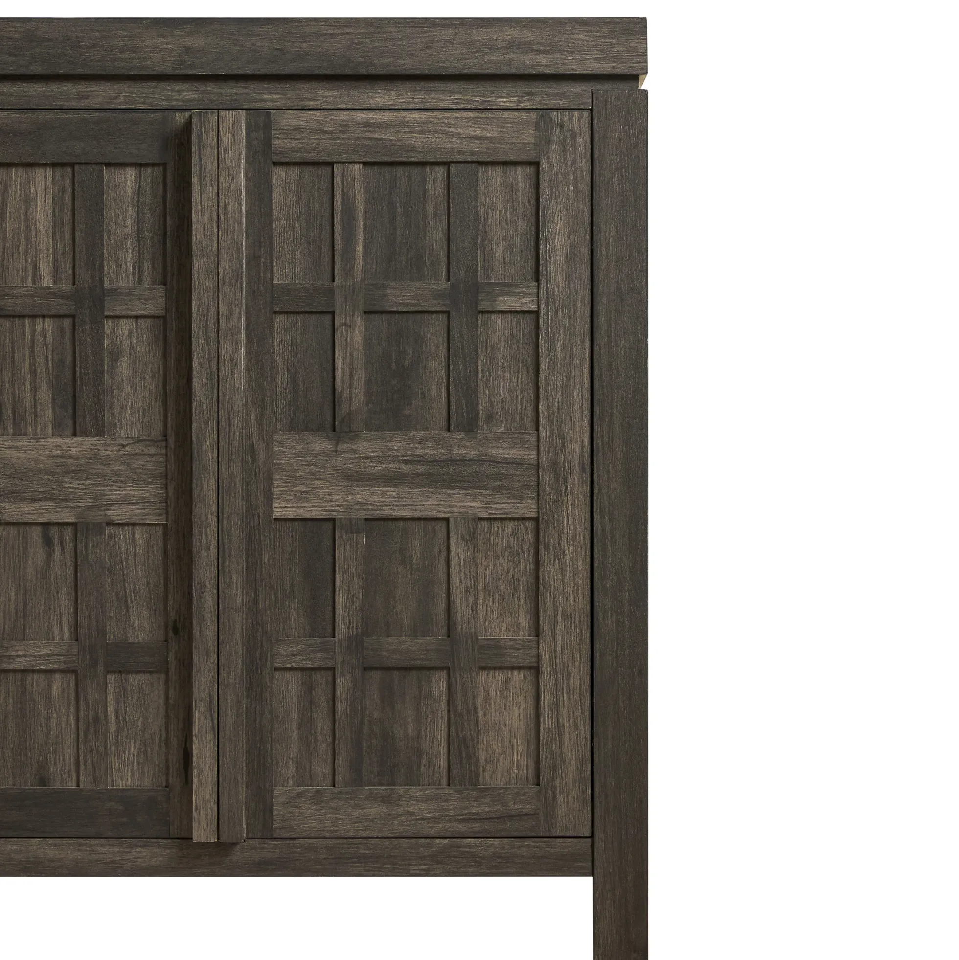 Booker Modern Windowpane Modular Storage Accent Cabinet