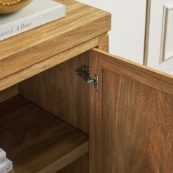 Booker Modern Windowpane Modular Storage Accent Cabinet