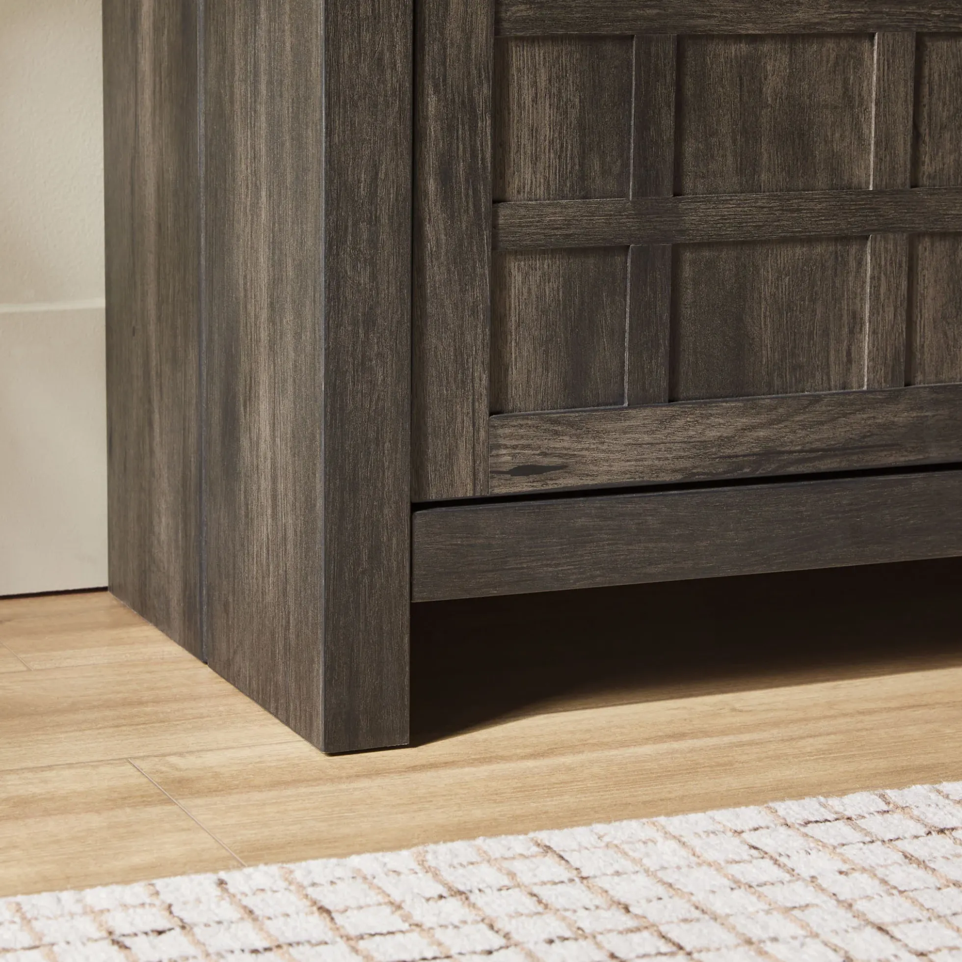 Booker Modern Windowpane TV Stand Sideboard with Storage