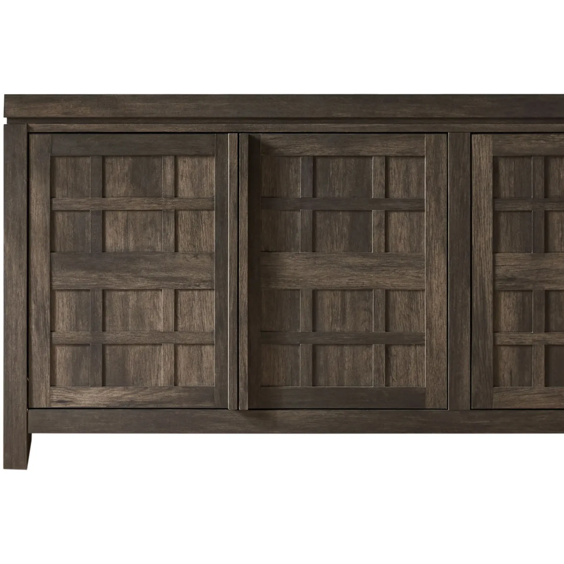Booker Modern Windowpane TV Stand Sideboard with Storage