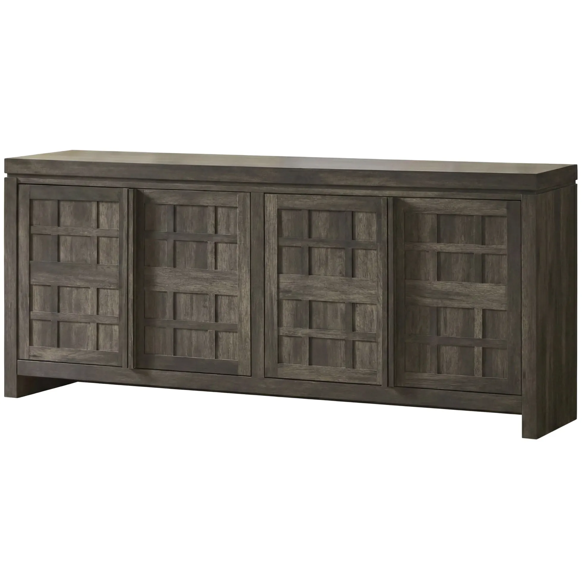 Booker Modern Windowpane TV Stand Sideboard with Storage