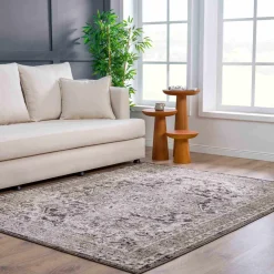 Boutique Rugs - Albie Charcoal & Beige Area Rug - Clearance