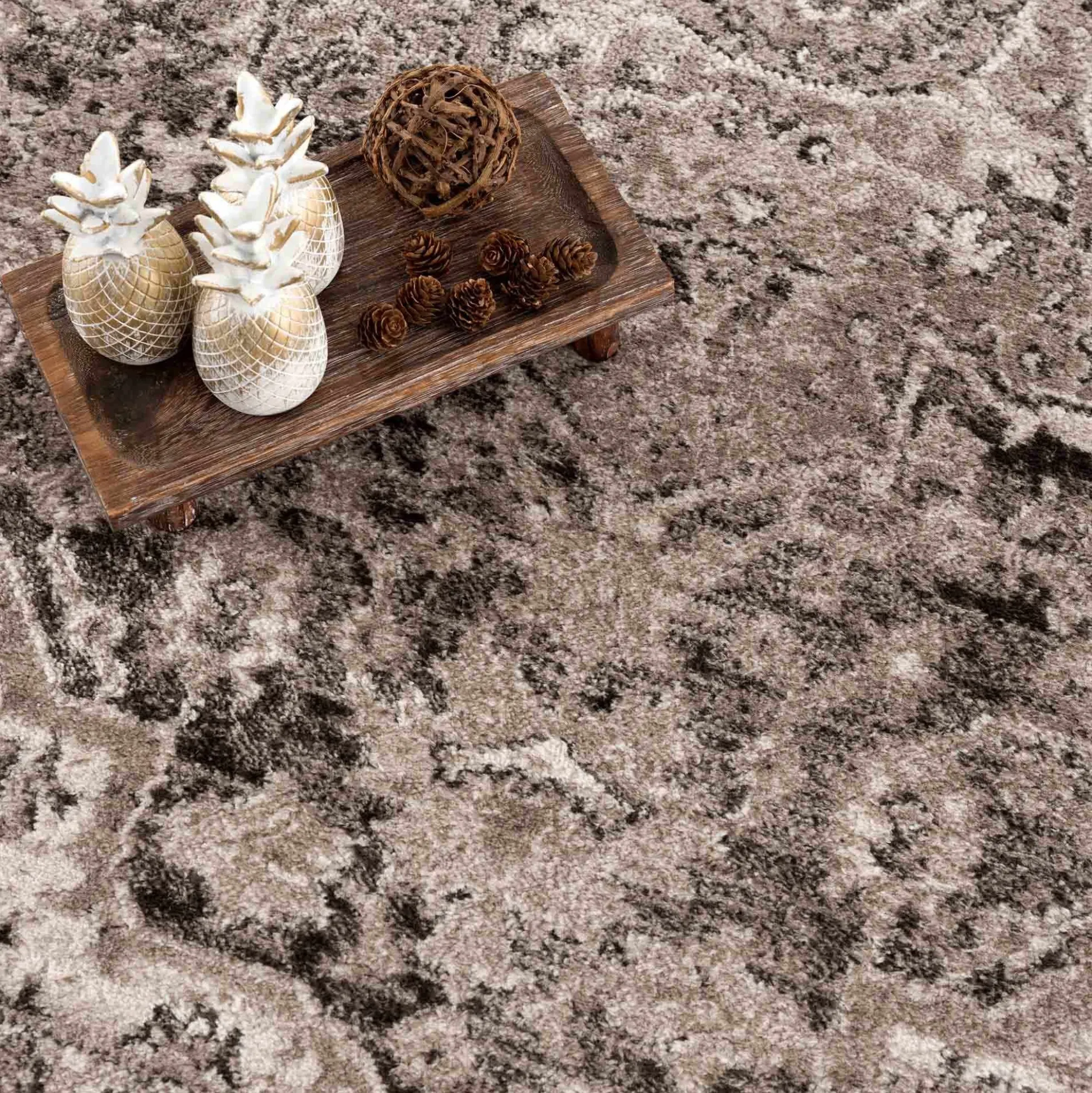 Boutique Rugs - Albie Charcoal & Beige Area Rug - Clearance