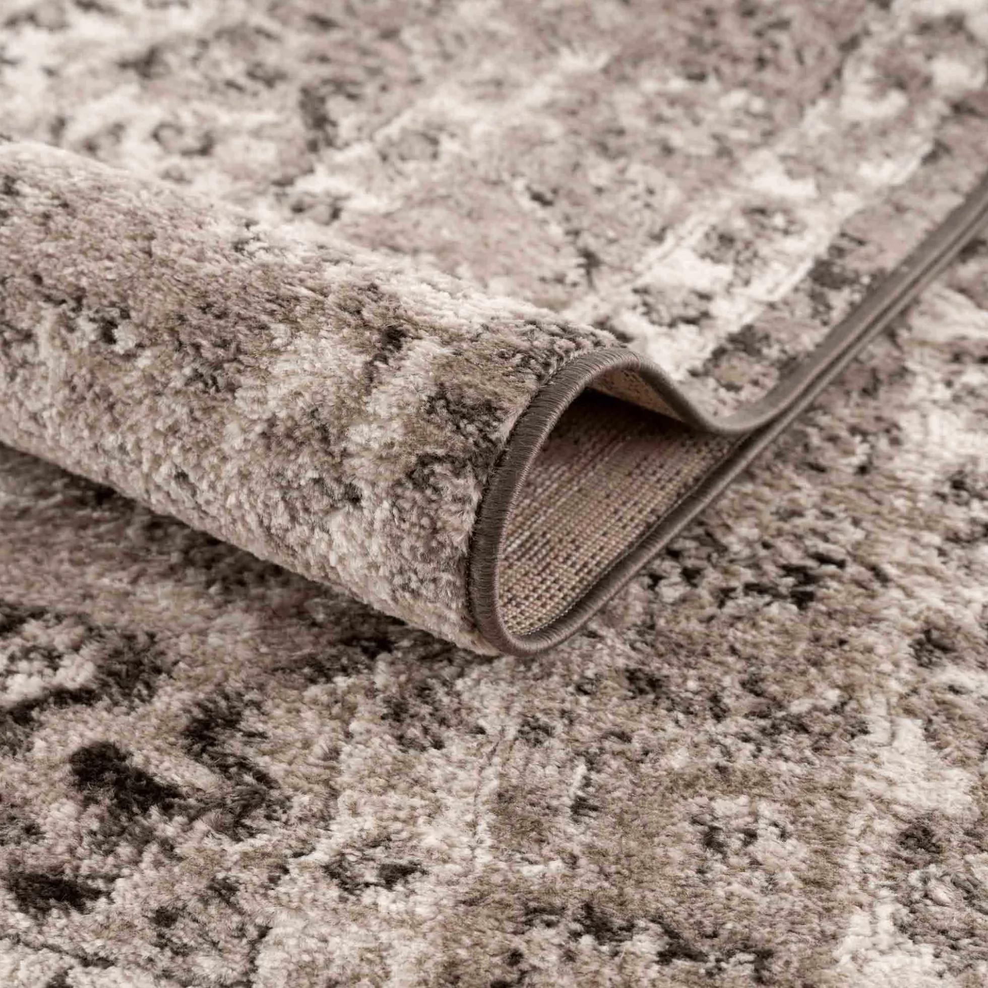 Boutique Rugs - Albie Charcoal & Beige Area Rug - Clearance